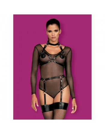  lingerie sexy  marque obsessive  a740 harnais  noir