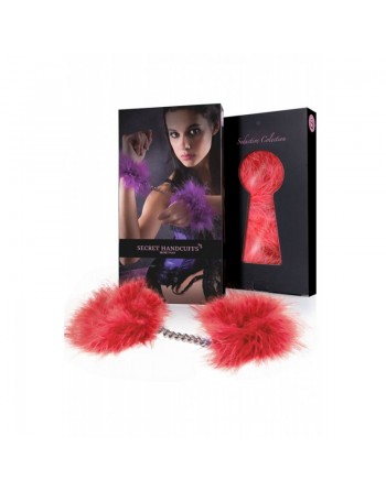 tendance sensuelle  secret play menotte rouge fausse fourrure