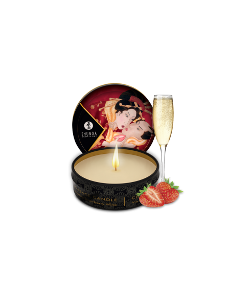  sextoys  marque shunga  mini bougie de massage erotique  romance vin