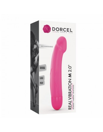  sextoys  vibromasseur dorcel real vibration m 22 cm 2.0 rose