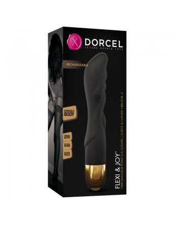 vibromasseur dorcel  flexi & joy  noir & or