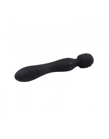  sextoys  marque love to love  twist noir 2en1 vibromasseur et wand