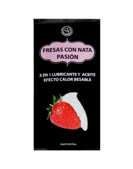 tendance sensuelle  secret play : monodose lubrifiant fraise