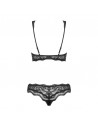 ensemble noir de la collection luvea de la marque obsessive lingerie