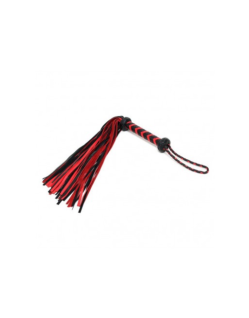 RIMBA BRAIDED FLOGGER BLACK-RED