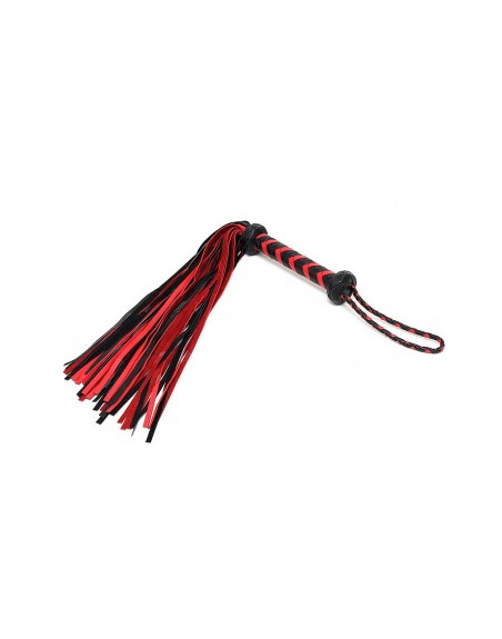 RIMBA BRAIDED FLOGGER BLACK-RED