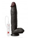 Vibromasseur noir 31cm The Power Captain Red