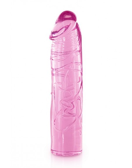 Godemichet droit rose 17.2cm Pure Jelly