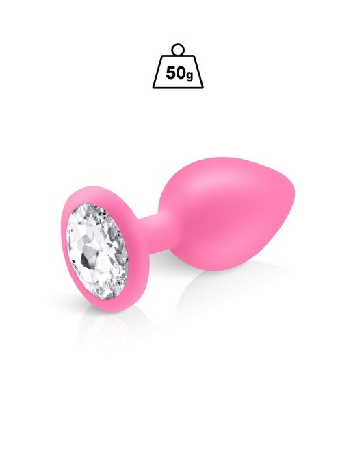 Plug bijou rose silicone Cloud Hidden Eden 50g M