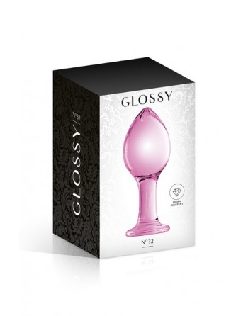 Plug anal boule large Glossy Toys 32 Pink