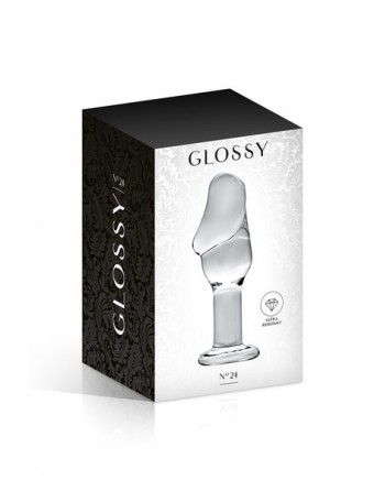 Plug anal avec gland Glossy Toys 24 Clear