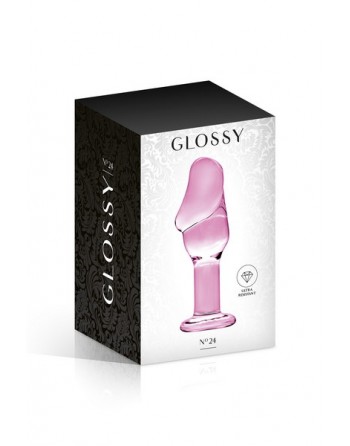 Plug anal avec gland Glossy Toys 24 Pink