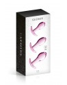Set 3 plugs anal en verre rose Glossy Toys 17