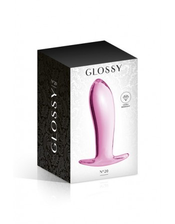 Plug anal verre Glossy Toys 20 Pink