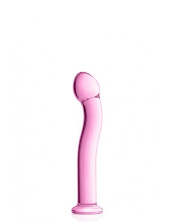 Dildo en verre rose point G 27 Glossy Toys