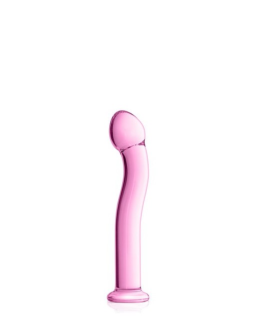 Dildo en verre rose point G 27 Glossy Toys