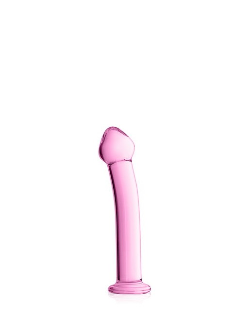 Dildo en verre rose point G 14 Glossy Toys