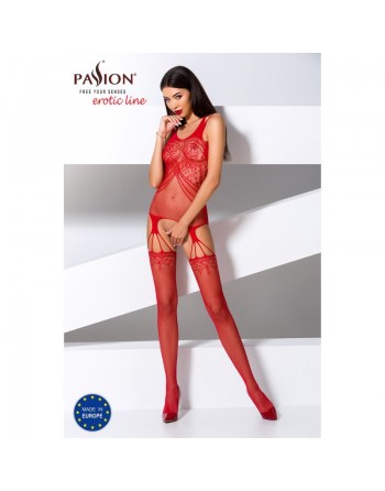 bodystocking rouge et sexy bs070 de la marque passion lingerie
