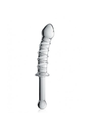 Dildo en verre avec poignée Glossy Toys 16 Clear