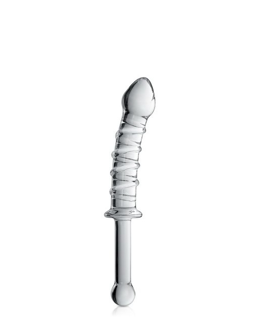 Dildo en verre avec poignée Glossy Toys 16 Clear Dildo en verre avec poignée Glossy Toys 16 Clear
