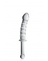 Dildo en verre avec poignée Glossy Toys 16 Clear