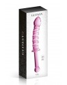 Dildo en verre avec poignée Glossy Toys 16 Pink