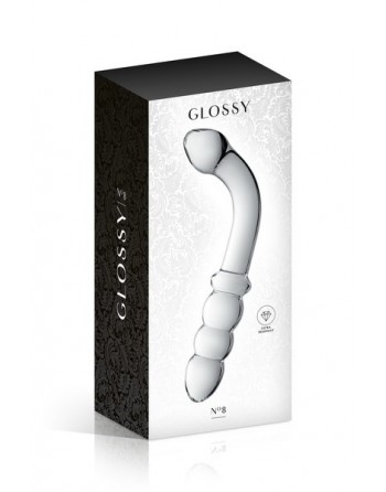 Dildo coudé multi stimulation Glossy Toys 8 Clear