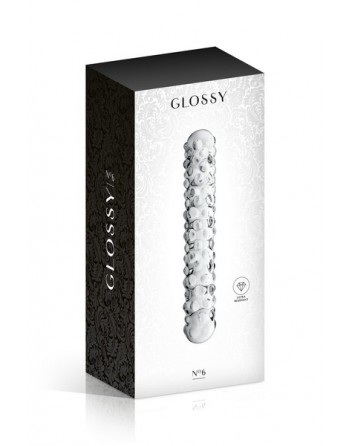 Dildo perlé en verre Glossy Toys 6 Clear