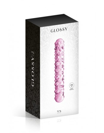 Dildo perlé en verre Glossy Toys 6 Pink