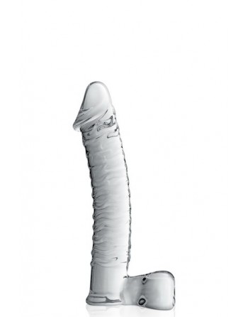 Dildo réaliste en verre Glossy Toys 15 Clear