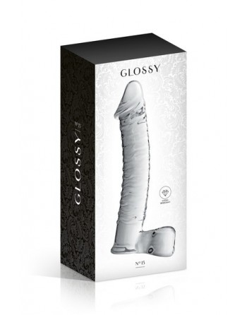 Dildo réaliste en verre Glossy Toys 15 Clear