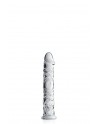 Dildo en verre gland et veines Glossy Toys 4 Clear