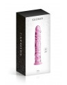 Dildo en verre gland et veines Glossy Toys 4 Pink