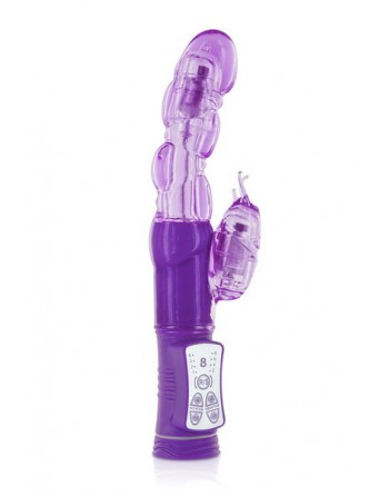 Vibromasseur rabbit violet tête USB Glamy