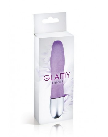 Vibromasseur lisse Glamy Finger Violet