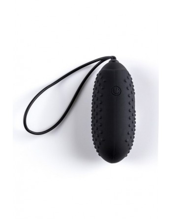 Oeuf vibrant noir à picots Remote Egg Virgite USB