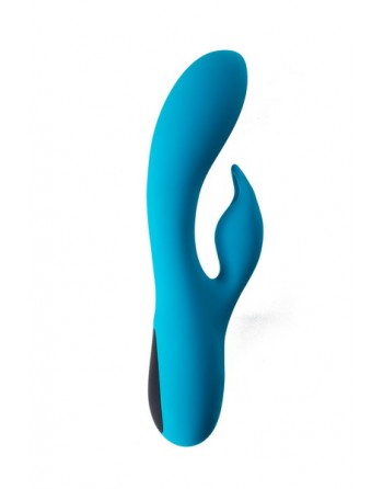 Vibromasseur rabbit bleu Dual Vibrator V2 Virgite