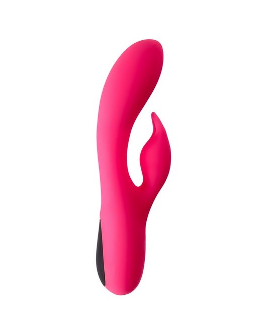 Vibromasseur rabbit rose Dual Vibrator V2 Virgite