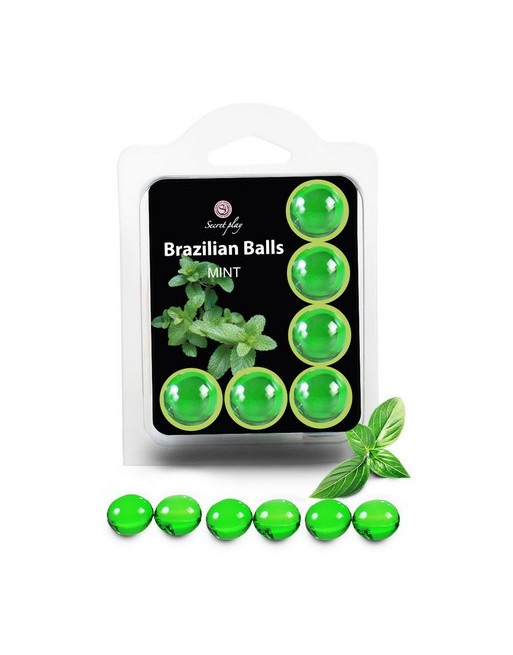 6 BRAZILIAN BALLS FLAVOR MINT