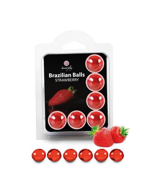 6 BRAZILIAN BALLS FLAVOR STRAWBE