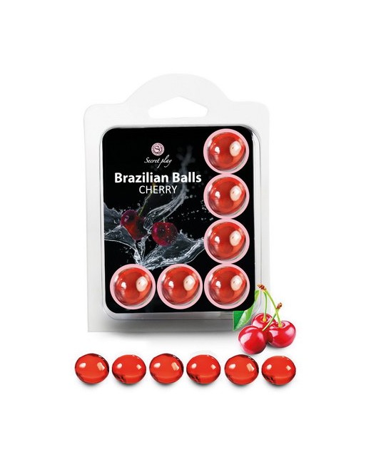 6 BRAZILIAN BALLS FLAVOR CHERRY