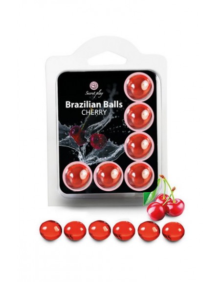 6 BRAZILIAN BALLS FLAVOR CHERRY