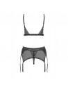  lingerie sexy : ensemble 3 pcs noir shibu obsessive