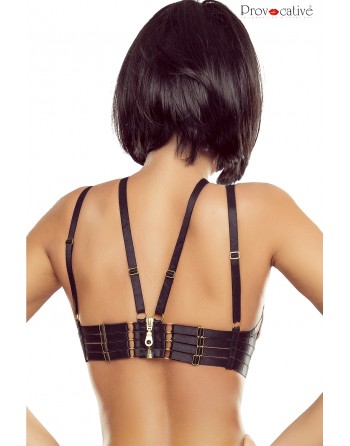 Soutien Gorge Ouvert Harnais noir PR1634