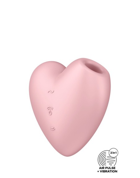 Stimulateur clitoridien SATISFYER CUTIE HEART ROSE