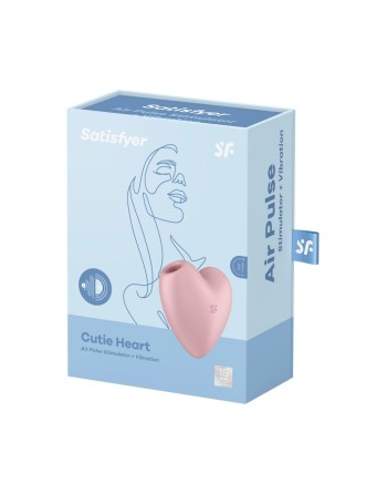 Stimulateur clitoridien SATISFYER CUTIE HEART ROSE