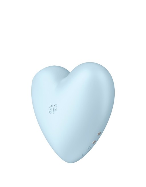 Stimulateur clitoridien SATISFYER CUTIE HEART BLEU