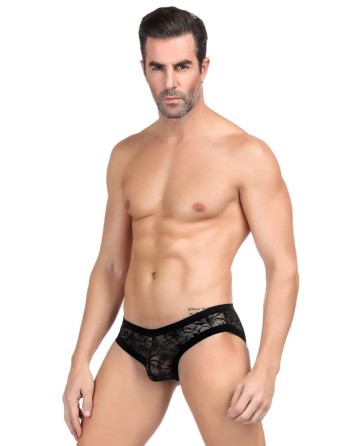 SLIP HOMME DENTELLE NOIR