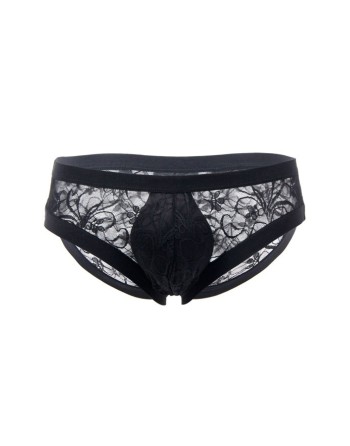 SLIP HOMME DENTELLE NOIR