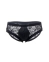 SLIP HOMME DENTELLE NOIR